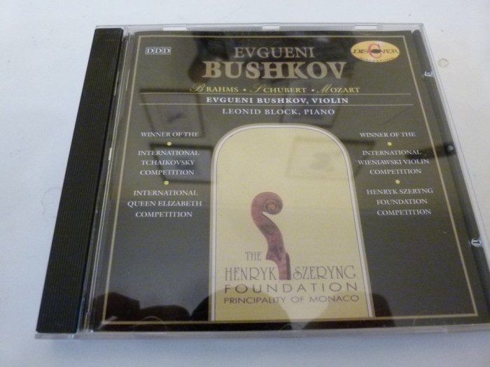 Schubert, Mozart, Brahms - Ev. Bushkov, cd