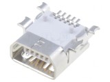 Conector USB AB Mini pentru PCB SMT 5 Pini Orizontali Rola