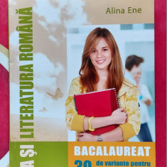 LIMBA SI LITERATURA ROMANA BACALAUREAT 30 DE VARIANTE PROBA ORALA ALINA ENE