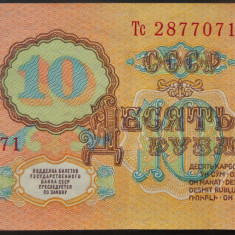 Bancnota 10 RUBLE - URSS / Rusia, anul 1961 *cod 464 = frumoasa!