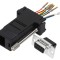 Conector adaptor D-Sub 9pin mamă RJ45