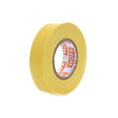 Banda izolatoare Hoff, galben, 20 m x 0.15 mm x 18 mm foto