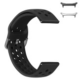 Curea din silicon, compatibila Samsung Galaxy Watch Ultra2, telescoape Quick Release, 22mm, Negru
