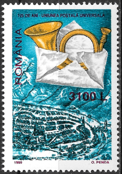 ROM&Acirc;NIA 1999 - LP 1492 - ZIUA MĂRCII POȘTALE ROM&Acirc;NEȘTI - SERIE MNH