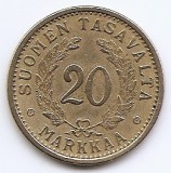 Finlanda 20 Markkaa 1937 - Bronz aluminiu, 31 mm, KM-32 (1)
