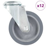 Cumpara ieftin Roti pivotante cu gaura pentru surub, 12 buc., 100 mm