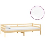 Cumpara ieftin Pat de zi cu saltea, 90x200 cm, lemn masiv de pin