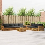 Cumpara ieftin Set de canapele de exterior 8 buc. 7-Locuri Natural si Antracit