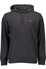 Hanorac BALIS HOOD barbati, cu mini logo brodat, Regular fit, Negru, S