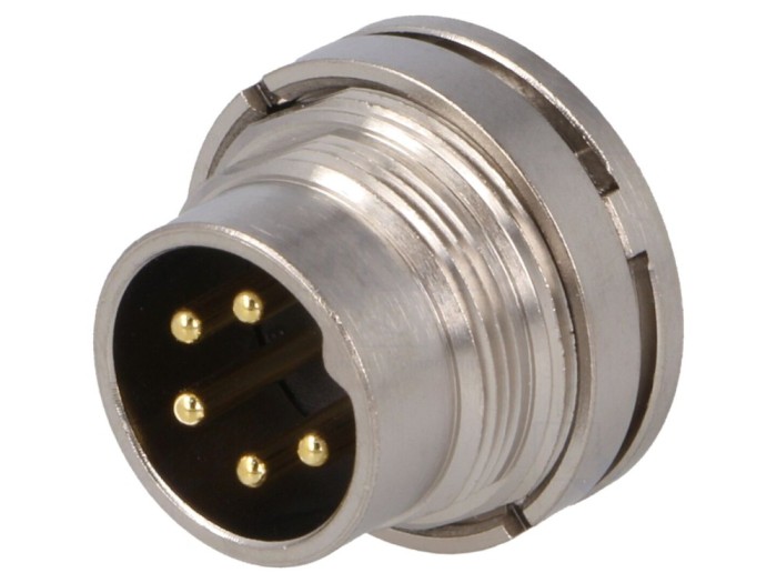 Conector M16 drept IP67 5 pini