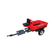 Remorca motocultor Rotakt REM400, capacitate 400 kg, basculabila