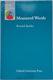 Measured Words - Bernard Spolsky