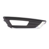Grila bara fata Ford Focus 3, 10.2014-08.2018, parte montare partea dreapta, cu gaura proiector, cu ornament cromat, RETOV, 32C2276R, Aftermarket, 18