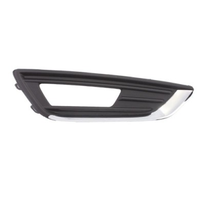 Grila bara fata Ford Focus 3, 10.2014-08.2018, parte montare partea dreapta, cu gaura proiector, cu ornament cromat, RETOV, 32C2276R, Aftermarket, 18 foto