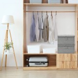 vidaXL Cutii de depozitare 2 buc. gri 50x30x25 cm material textil 332915