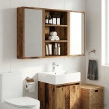 vidaXL Dulap de perete pentru baie Lemn vechi 40 x 16 x 62,5 cm 889373