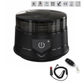 Cumpara ieftin Girofar LED Stroboscopic Portocaliu Fumuriu, cu Baterie Li-Ion si Telecomanda, 36 LED, 19W, 12-24V, 7 Moduri, Magnetic cu Ventuza, E9, ECE R10, IP67
