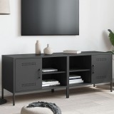 vidaXL Dulapuri TV, 2 buc., negru, 68x39x50,5 cm, oțel