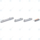 Set chei laterale argintie pentru iPhone Xs