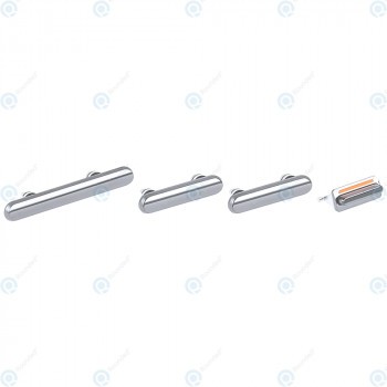 Set chei laterale argintie pentru iPhone Xs Max foto