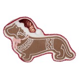 Cumpara ieftin Perna Craciun Catelus poliester multicolor 45x25x4 cm