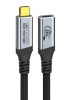 Cablu prelungitor USB 3.2 type C 240W 20Gbps 4K60Hz T-M 3m brodat, ku31mfb3, Oem