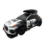 Macheta Audi RS6 Avant Gumball 3000 negru alb 1:24 cu lumini si sunete, deschide usile model 1