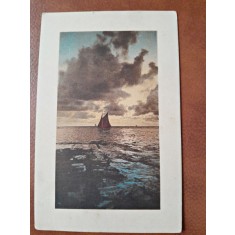 Carte postala, pe mare, inceput de secol XX
