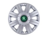 Set 4 Capace Roti Autohelix MSA&reg; potrivite jantelor de 16 inch, pentru Skoda Verde model Cosmos Gray