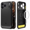 Husa MagSafe pentru Apple iPhone 17 Pro, Spigen, Rugged Armor, Neagra Mata