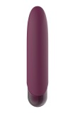 Glont Vibrator Glam, 7 Moduri Vibratii, Silicon, USB, Mov, 10.5 cm