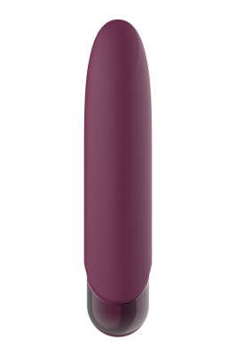 Glont Vibrator Glam, 7 Moduri Vibratii, Silicon, USB, Mov, 10.5 cm foto
