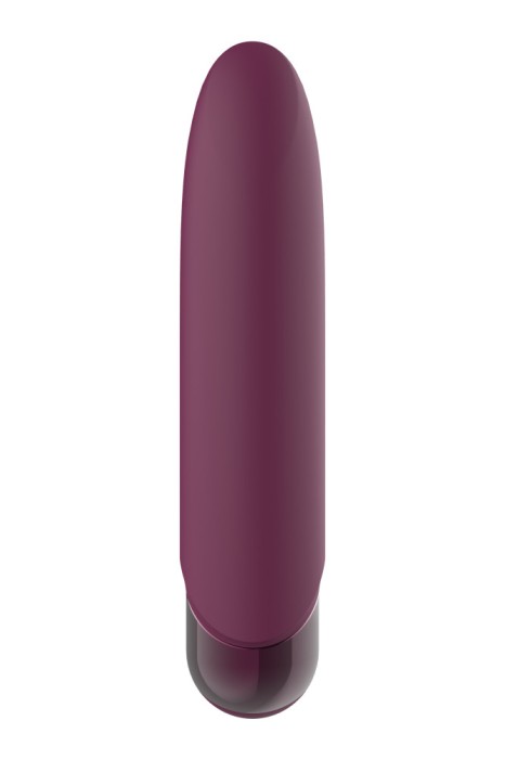 Glont Vibrator Glam, 7 Moduri Vibratii, Silicon, USB, Mov, 10.5 cm
