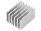 Radiator aluminiu extrudat cu aripioare 25x21x14mm