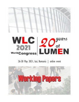Working Papers Volume - World LUMEN Congress 2021. Logos Universality Mentality Education Novelty. 20th LUMEN Anniversary Edition! 26-30 mai 2021, Ias foto