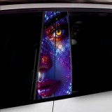 Set 2 stickere decorative pentru stalpii usilor, print autoadeziv de inalta rezolutie, dimensine 2 buc x 50 x 22 cm , cod: AVX-SSU-03 FAVLine Selectio, Oem