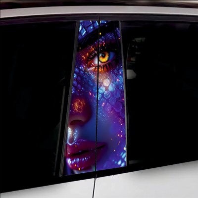 Set 2 stickere decorative pentru stalpii usilor, print autoadeziv de inalta rezolutie, dimensine 2 buc x 50 x 22 cm , cod: AVX-SSU-03 FAVLine Selectio foto