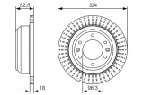 Disc frana BOSCH 0986479U29