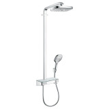 Coloana dus cu baterie si termostat Hansgrohe, Raindance Select E300, crom