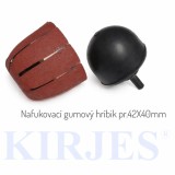 Tambur cauciucat gonflabil KIRJES cu șmirghel, Alegeți diametrul suporturilor de cauciuc Kirjes! Hirib mare diametru 42x40mm