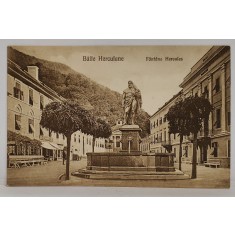 BAILE HERCULANE , FANTANA HERCULES , CARTE POSTALA , INCEPUTUL SEC. XX