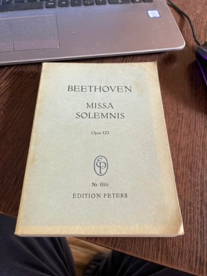 Beethoven Missa Solemnis Opus 123 (partitura) foto