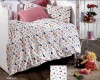 Set Lenjerie Pat Bebelusi cu Aparatori Laterale Fluturasi Bumbac 100% Ranforce FIVE STORE, Fabricat in Romania