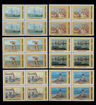 RO 2003 , LP 1599 &amp;quot;Reproduceri de arta&amp;quot;, serie in bloc de 4 , MNH foto