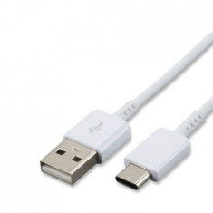 Cablu de date si incarcare pentru Samsung S8/S8+/S9/S9+/S10/S10+/S10 Lite, USB Type C 1m, HD21, Alb