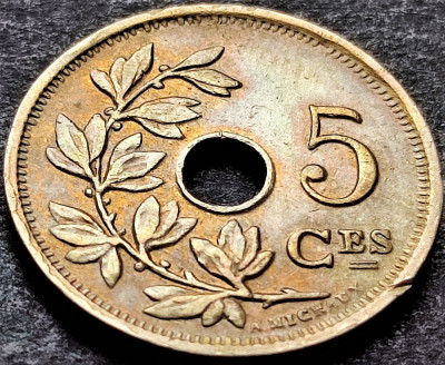 Moneda istorica 5 CENTIMES - BELGIA, anul 1925 *cod 3561 = BELGIQUE foto