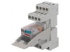 Releu intermediar 4PDT 24VDC pentru șină DIN, ABB
