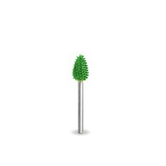 Flacara &Oslash; 6,4 mm, biax 3,2mm, Granulatie Saburr ASPRA - VERDE