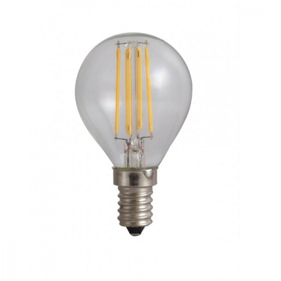 Bec Sferic Filament LED E14 4W 220V 3000K foto