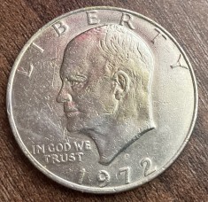 C50 - Moneda foarte veche - America - 1 dollar - litera D - 1972